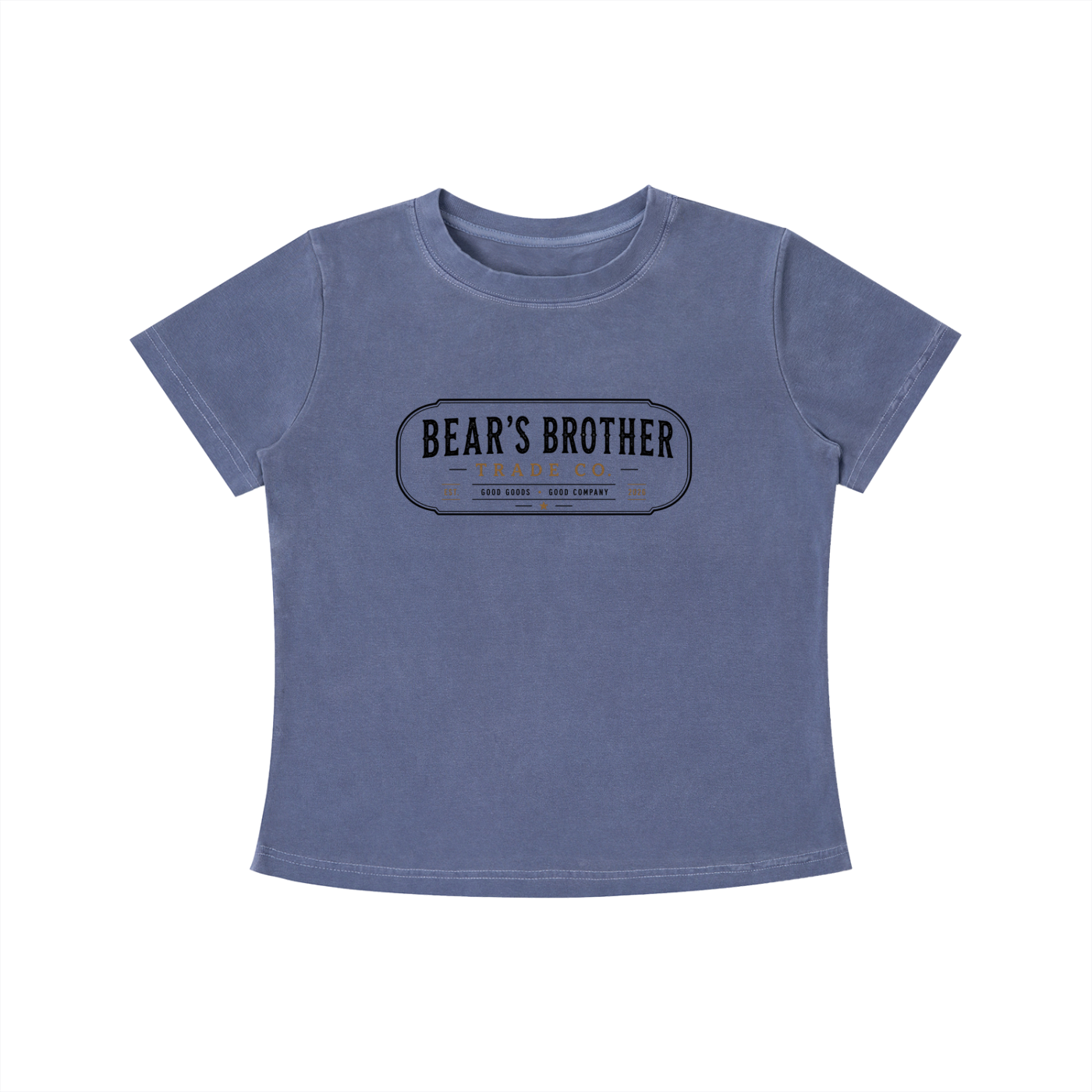 Women's Vintage Wash Slim Fit T-shirt - Bear's Brother Logo