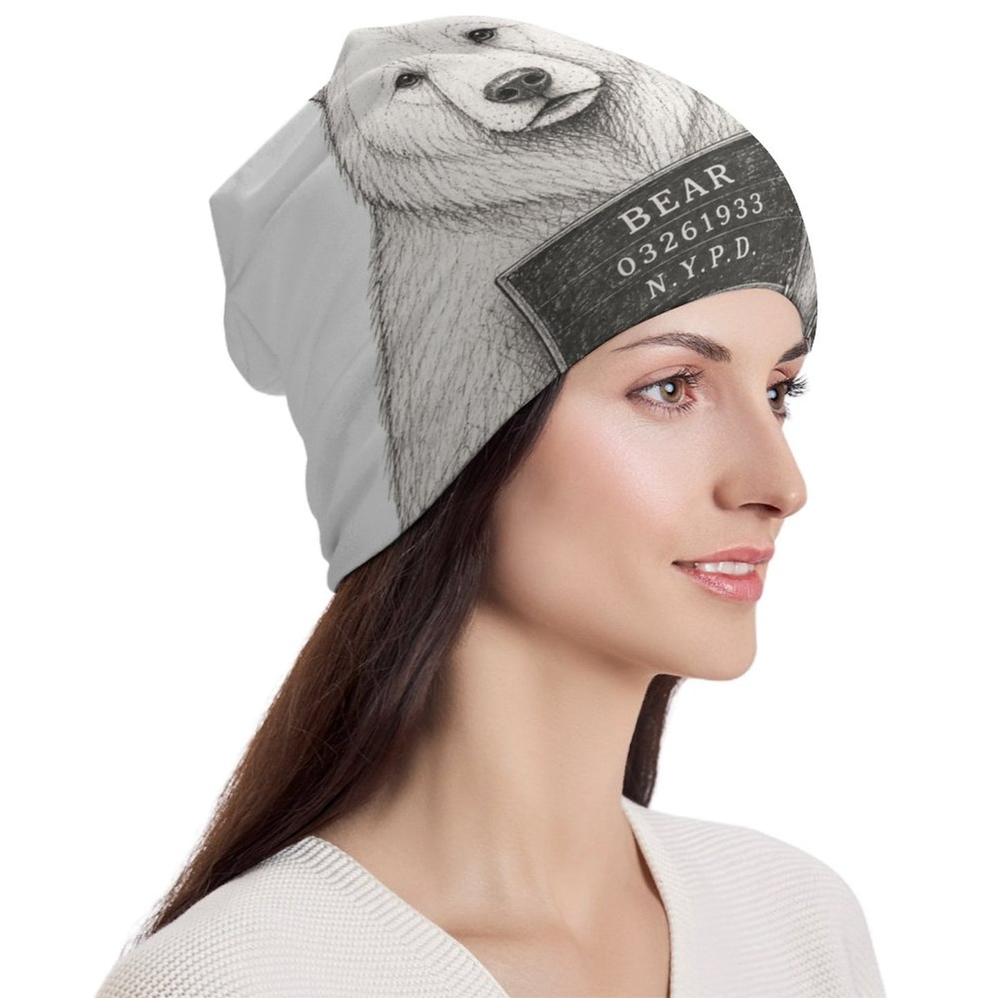 Pullover Cap, White