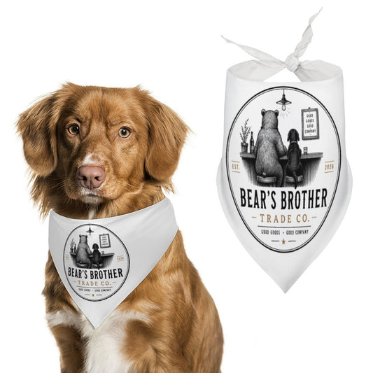 Dog Bandana, White