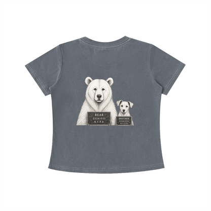 tshirt,shirt,womensshirt,bear,dog,pet,vintage