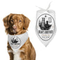 Dog Bandana, White