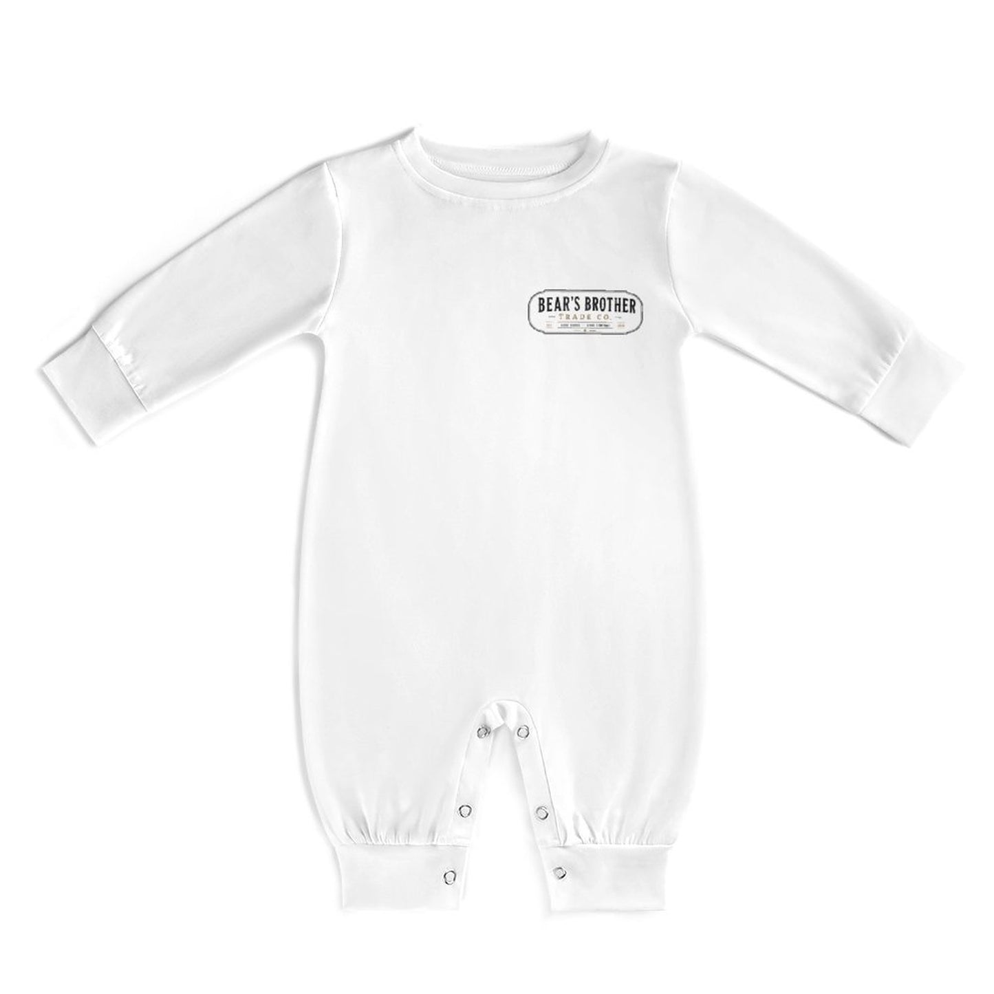 Long Baby Romper - Bear's Brother Logo
