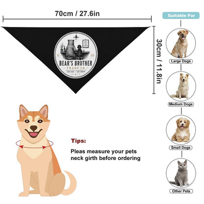 Dog Bandana, Black